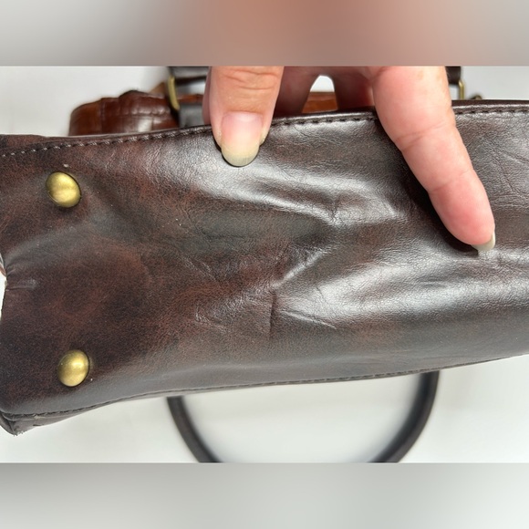 Tignanello Leather Houston St Crocodile Embossed Bag New With Defects** - Picture 9 of 15